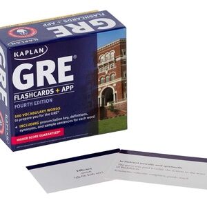 GRE Vocabulary Flashcards + App (Kaplan Test Prep) Fourth Edition